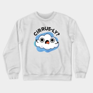 Cirrusly Cute Weather Cirrus Cloud Pun Crewneck Sweatshirt